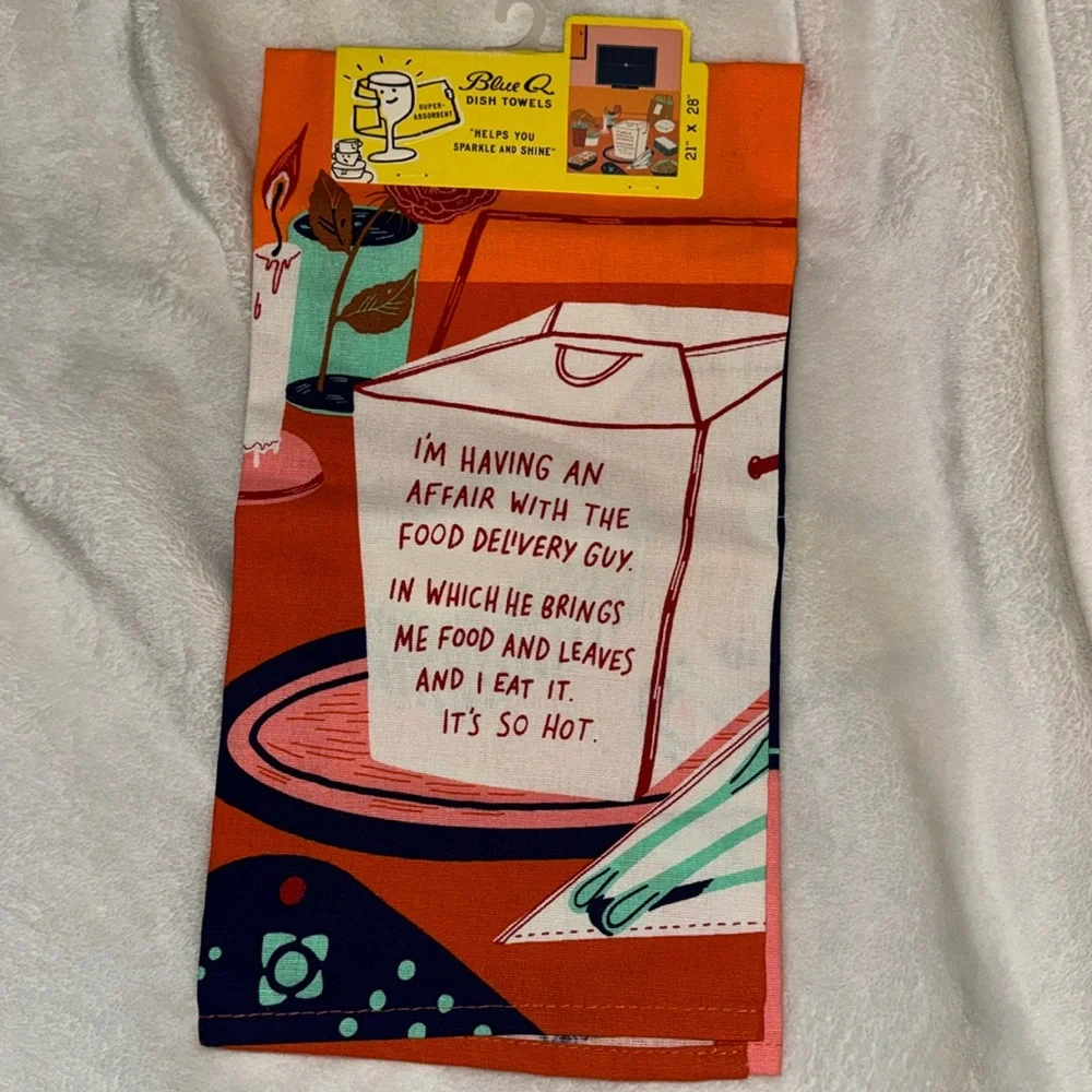 Blue Q multicolored cotton dish towel New With Tags